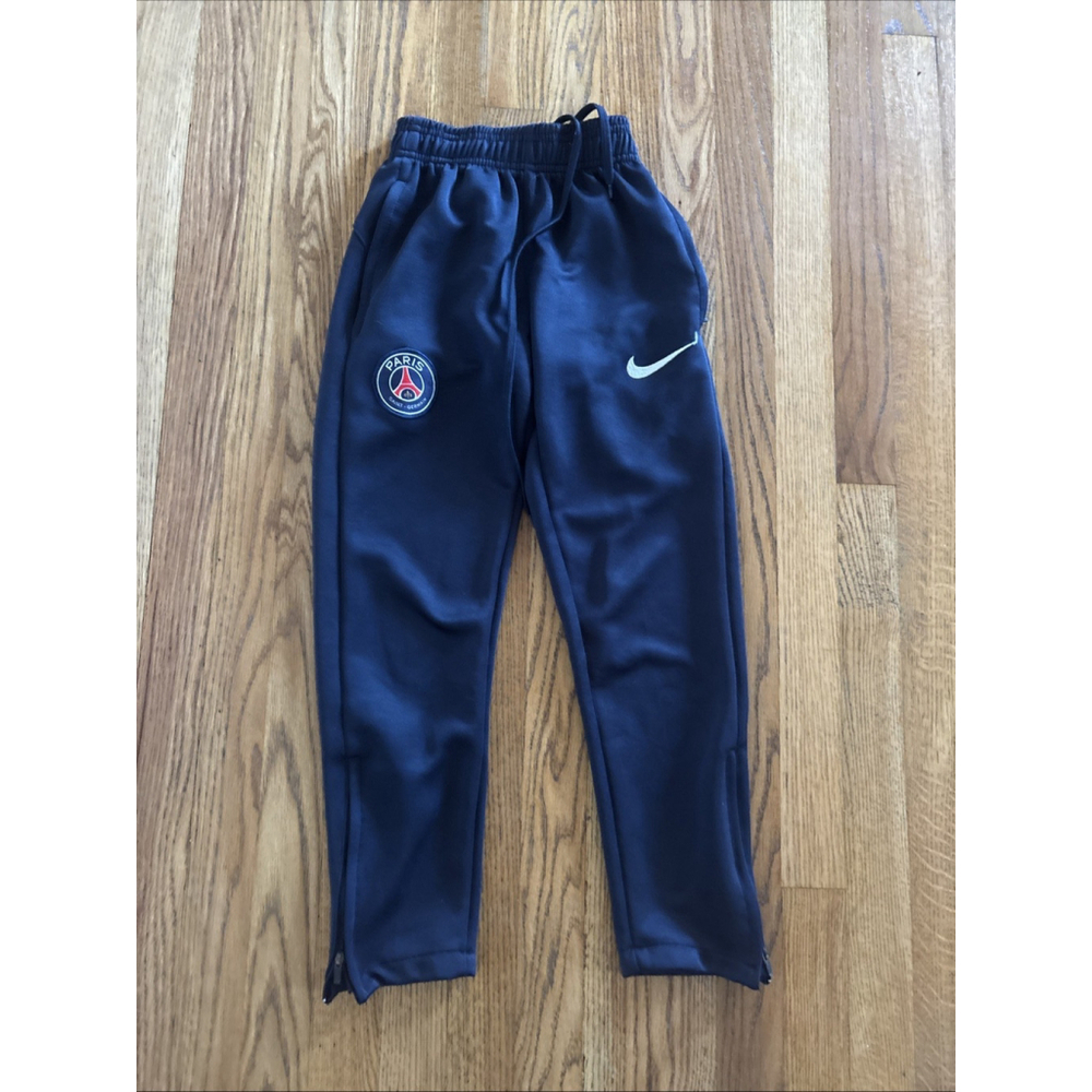 PSG Paris Saint-Germain Nike Track Training Pants Navy Youth Size 12